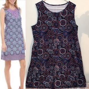 Kim Rogers | Dresses | Kim Rogers Black White Stripes Sleeveless Shift Dress Keyhole Neck Size X
